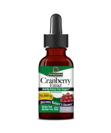 Nature's Answer, Cranberry Liquid Extract, Alcohol-free, Vegan Drops, 30ml, Lab Tested, Gluten Free, Soy Free, Vegetarian, Non-GMO