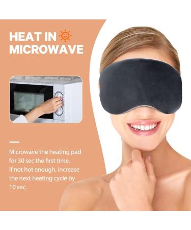 Comfheat Weighted Lavender Eye Mask for Men and Women | Microwavable Moist Heat | Adjustable Strap | Soft Cotton Cover for Sleeping, Dark Circles, Sinus Pain - Buy Online on GoSupps.com