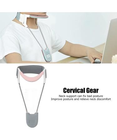 Hot Compress Neck Brace - Anti-Low-Headed Support & Cervical Spine Traction | M Size - Pink | International Shipping Available - Buy Online on GoSupps.com