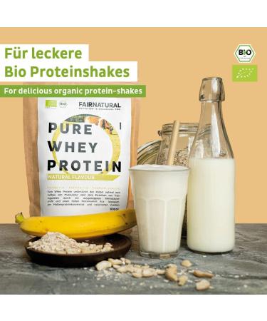 Organic Whey Protein Powder - Neutral Flavor No Additives 600g - Sugar-Free Soy-Free Ideal for Protein Shakes & Low-Carb Baking - Buy Online on GoSupps.com