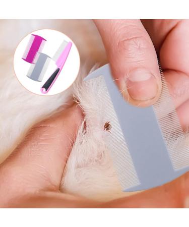 3 Pcs Dog Flea Comb Double-Sided Flea Comb Remove Float Hair Tear Marks Tick Removal Tool Double-Sided Flea Comb for Cat Dog - Buy Online on GoSupps.com