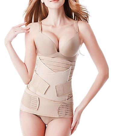 ASBYFR 3 in 1 Postpartum Belt Girdle Post Belly Belt After Birth Belly Band Postpartum Support C-section Recovery Belt for Women All Size Waist Pelvis Postnatal Belt Body Shaper