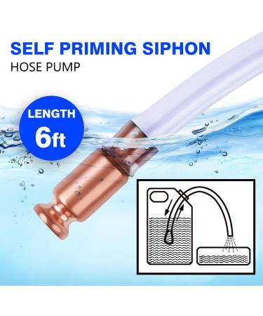 Sukudon Self-Priming Hose Siphon Pump for Gas/Gasoline/Fuel Water - Transfer Pumping Pipe for Easy Automatic Shaker Siphon - Buy Online on GoSupps.com