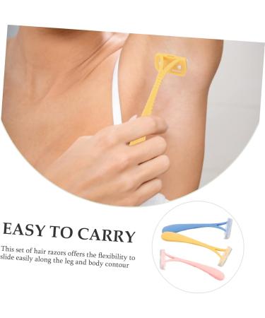 FRCOLOR 3Pcs Manual Hair Removal Blade Hair Clipper for Travel Manual Shaver for Body Mini Bikini Trimmer Disposable Razor Blades Face Epilator Shaper Travel Hair Abs - Buy Online on GoSupps.com