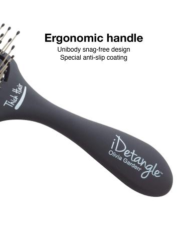 Olivia Garden iDetangle Hair Brush for Thick Hair | Professional Detangling Brush - Buy Online on GoSupps.com