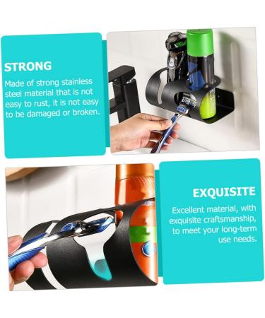Amosfun Stainless Steel Multifunctional Storage Rack & Toothbrush Holder - Versatile Dad Equipment for Clothes & More - Buy Online on GoSupps.com