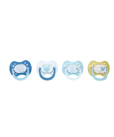 Disney Mickey Mouse (Next Adventure Print) Schnuller 4 pieces 0-6 months baby girls and boys BPA-free silicone dishwasher-resistant Binkies 4er-Pack Schnuller Next adventure