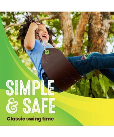 Swurfer Classic Playground Belt Tree Swing | 66 Metal Chains | Holds 155lbs | Ages 4+ | Brown Single Swing - Buy Online on GoSupps.com