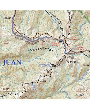 Weminuche Wilderness East Topographic Hiking Map - Colorado Trail Maps (2019) - Buy Online on GoSupps.com