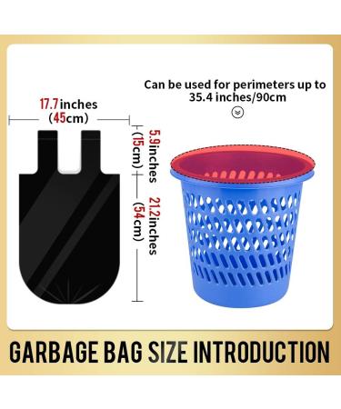 100 Count 4 Gallon Small Trash Bags for Office, Kitchen, Bedroom - Strong Rubbish Bags for Wastebaskets - 15L Capacity - Buy Online on GoSupps.com