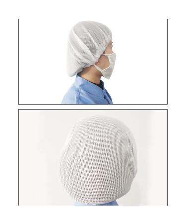 3 Pack White Hairnets - Reusable Mesh Chef Caps for Food Service and Work Hat - Buy Online on GoSupps.com