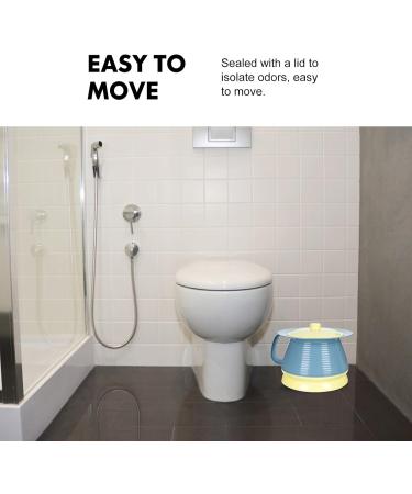 Chamber Pot Potty Urinals with Lid Portable Elderly Bedpan Toilet Urine Bucket for Disabled Women Men Patient Indoor Outdoor Home Travel Assorted Color - Buy Online on GoSupps.com