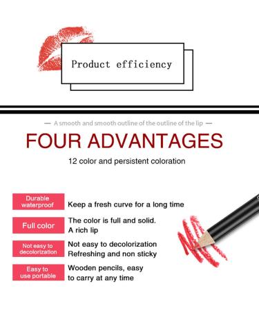 Shop Lipiner 12-Piece Waterproof Matte Lip Liner Set | Enhance Lip Shape & Achieve Plump Lips - International Shipping Available - Buy Online on GoSupps.com