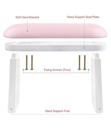 Kalolary Professional Leather Nail Arm Rest for Manicures - Pink - Buy Online on GoSupps.com