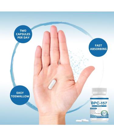 BPC 157 Peptide Capsules - 1000mcg 60 Capsules BPC-157 Protective Compound for Muscle Workout Recovery Non-GMO Dairy Free Gluten Free - Buy Online on GoSupps.com