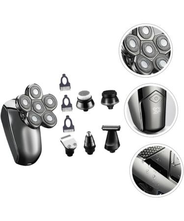 5 Sets Electric Shaver for Men - Rechargeable Waterproof Portable Travel Razor with 6 Heads & Beard Trimmer - Buy Online on GoSupps.com