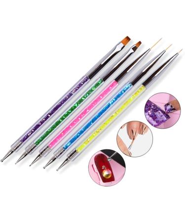 Healeved Sets Nail Art Pen Uv Gel Pen Nail Dotting Pen Nail Drawing Pen Double Head Pull Pen - Buy Online on GoSupps.com