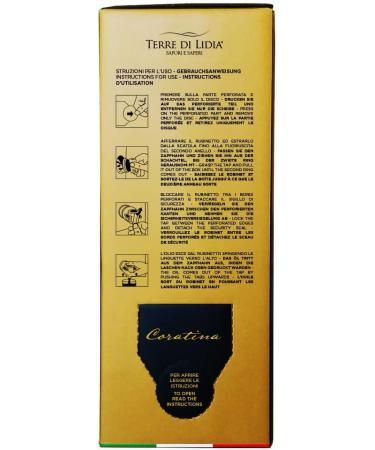 Terre Di Lidia - 2 x 5 Litres - Extra Virgin Olive Oil - Spineto 2 Bag in Box 5L - 100% Italian Produced - Coratina Cultivar - 2021/2022 Campaigns - Buy Online on GoSupps.com