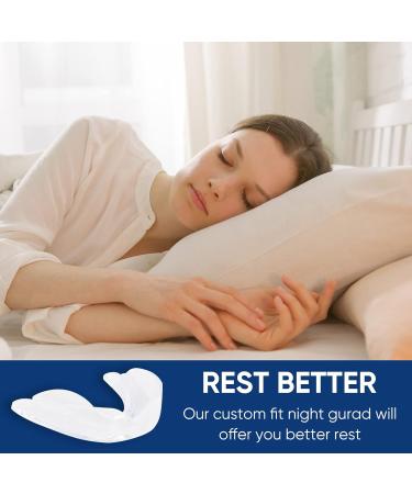 Teeth Grinding Night Guard 4PCS Set - Adults Gum Shield for Sleeping and Retainers - 2 Sizes - Buy Online on GoSupps.com