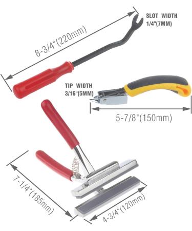 Timsec Canvas Stretcher Pliers & Upholstery Staple Remover Combo - Professional Tool for Art Oil Painting - 4-3/4 Wide Grip - Buy Online on GoSupps.com