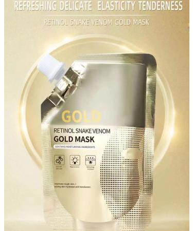 Retinol Snake Venom Gold Mask 100g - Anti-Aging Face Mask for Flawless Skin, Clear Acne, and Minimize Pores - Buy Online on GoSupps.com