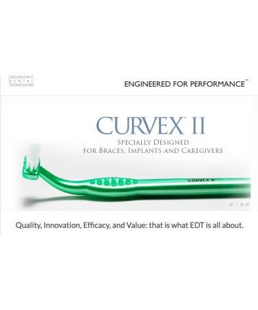 Curvex II Toothbrush - Advanced ergonomic design for superior cleaning - Buy Online on GoSupps.com