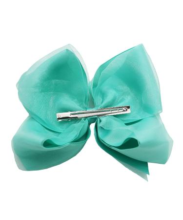 Xansema Women Girls 8 Inches Large White Hair Bow Alligator Clip - Hair Accessories - Buy Online on GoSupps.com
