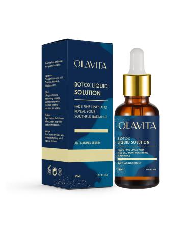 Botox Face Serum Olavita Botox Serum - Liquid Wrinkle Reduction for the Face and Neck Botox Stock Solution Facial Serum for Face Smoothing Fine Lines Firming Skin