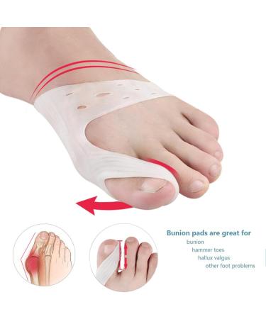 Bunion Corrector & Relief Sleeves | 2 Pcs Gel Cushion Pads for Hallux Valgus Alignment - Buy Online on GoSupps.com