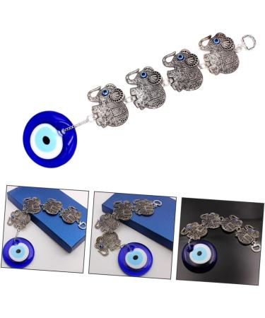 ABOOFAN Elephant Pendant Ornaments Blue Eye Hanging Decoration Beads Blue Eyes Hanging Devil Eye Key - Buy Online on GoSupps.com