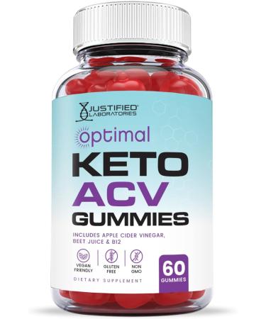 Justified Laboratories Optimal Keto ACV Gummies 1000MG Vegan Non GMO | Pomegranate Juice, Beet Root, B12 | 60 Gummys | 60 Count - Buy Online on GoSupps.com