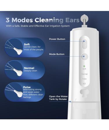 Buy Ear Wax Removal Kit - Water Powered Cleaner with 6 Tips & 3 Pressure Modes Safe & Effective IPX7 Waterproof USB-C Rechargeable - Buy Online on GoSupps.com