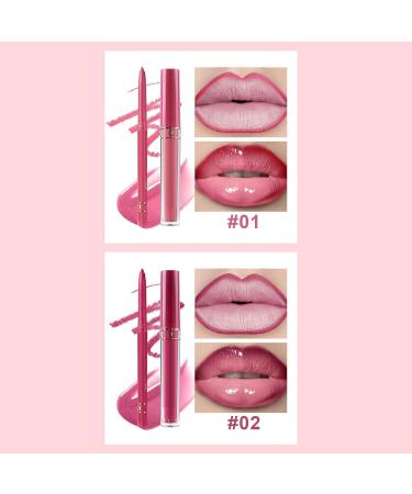  Sirseon Lip Makeup | Lip Gloss and Long-Lasting Setting Pencil | Long-Lasting Water-Resistant Minimal Transfer Moisturizing Perfect for Dates Weddings and Outdoor Events - Buy Online on GoSupps.com