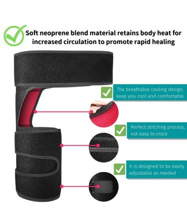 Auskang Hip Brace: Adjustable Groin Support for Pulled Groin & Hamstring Injury Recovery - Unisex - Buy Online on GoSupps.com