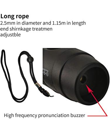 ZHT Electronic Whistle for Referees - USB Charging, 3 Tone High Volume Emergency Whistle for Safety - Ideal for Coaches, Teachers, Outdoor Activities - Black - Buy Online on GoSupps.com