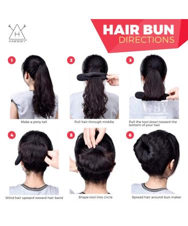 Hawwwy Blonde Magic Bun Maker Foam 4 Pack - Easy Hair Bun Shaper for Updos, Chignons, French Twists - Perfect Padding Accessory for Women, Girls, Ballet Performers - Buy Online on GoSupps.com