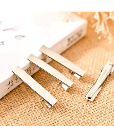 150 Metal Hair Clips - Single Prong Pinch Clips for Curly Hair | DIY Hairstyling Accessories in 3 Sizes - Silver - Buy Online on GoSupps.com