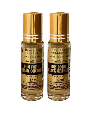 Fragrance Perfume smell like Black Orchid Women Parfum Roll On Oil 12ml (Pack of 2)