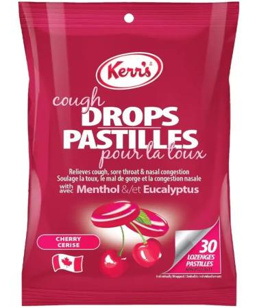 Value Bundle: KERRS Candy - Cough Drops - Cold & Sore Throat Candy with No Artificial Flavours MINTS - Hard Candy - Bonbon - Candies - Custom Value Bundle Branded Pack of 30 Per Bags - 3 Bags - 90 Drops Total (CHERRY) - Buy Online on GoSupps.com