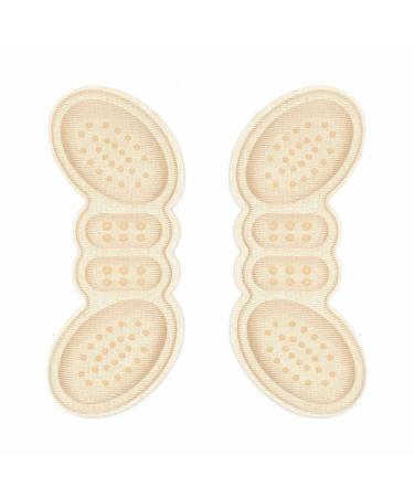 Heel Pads Inserts for Women Adjust Size Adhesive Heels Pads Protector Sticker Pain Relief Foot Care Insert (Beige Non-Slip 3mm)