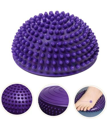 Collbath Durian Ball Yoga Massage Device - Foot Massager & Home Accessories for Muscle Training | Creative Semicircle Design - 16x16x8cm Purple - Buy Online on GoSupps.com
