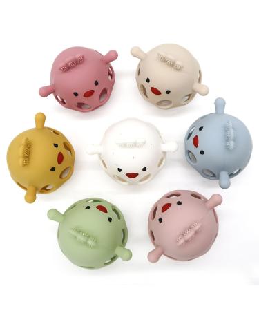 KIAANS Baby Teething Toys - Silicone Chick Teether BPA Free Teething & Grasping Toy for Babies (Pink) - Safe & Fun! - Buy Online on GoSupps.com