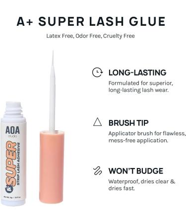 AOA Studio 6 Pairs Alexis Natural Handmade False Eyelashes Kit | Reusable Fake Lashes with Glue and Tweezer - Cruelty-Free - Buy Online on GoSupps.com