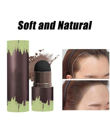2PCS Hairline Powder Stick for Root Touch Up - Waterproof Hair Shadow Powder in Dark Brown Shade for Gray Hair Coverage and Thin Hair - Hair Filler Powder with Shading Sponge Pen - Buy Online on GoSupps.com