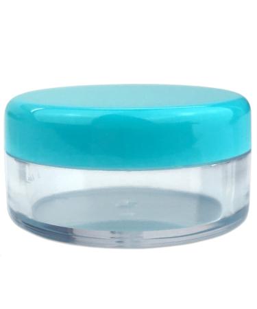 50 Pack Beauticom 5G Clear Jars with Teal Lids - BPA Free Containers for Scrubs Oils Creams & Makeup Samples | International Shipping Available - Buy Online on GoSupps.com