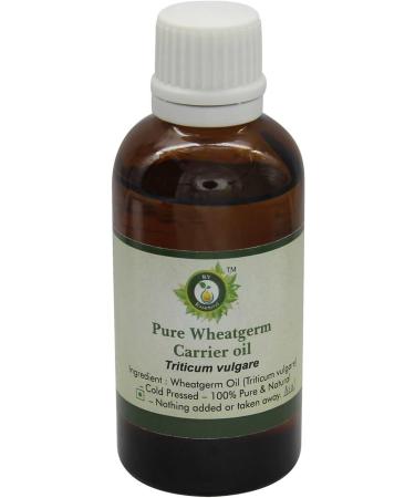 R V Essential Pure Wheatgerm Carrier Oil 15ml (0.507oz)- Triticum Vulgare (100% Pure and Natural Cold Pressed) 0.51 Fl Oz (Pack of 1) - Buy Online on GoSupps.com