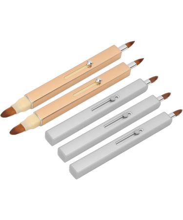 Retractable Lip Brush Set with Nylon Bristles 5 Brushes Included Durable Shell Automatic Seal - Buy Online on GoSupps.com