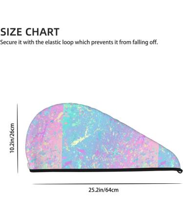 Fantasy Gradient Hair Towel Wrap - Quick Drying Turban & Buttoned Hair Drying Towel - Buy Online on GoSupps.com