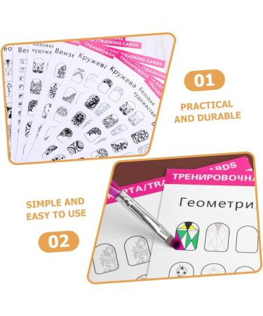 Beavorty 5 Sets Manicure Exercise Book Nail Practice Book Manicure Practice Liner Pens Nail Supplies Kit Nail Art Liner Brushes Nail Art Kit Nail Art Practice Manicure Tool Line Pen Paper - Buy Online on GoSupps.com