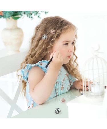 8Pcs Mini Rose Flower Hair Claw Clips for Women and Girls - Metal Hairpin Clips for Thin Hair in Daily Life, Parties, Birthdays, Weddings - Buy Online on GoSupps.com